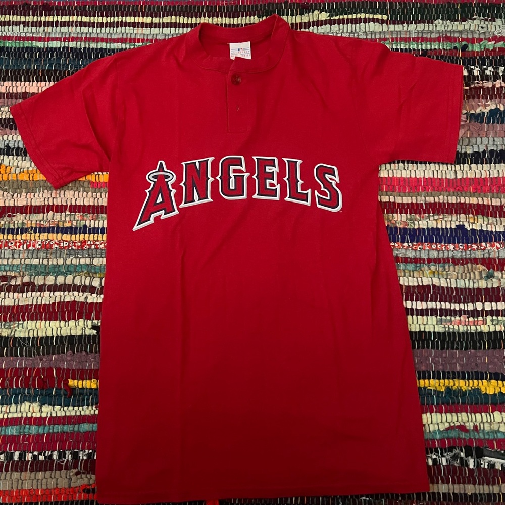 Majestic Red Genuine Merchandise Tee Angels